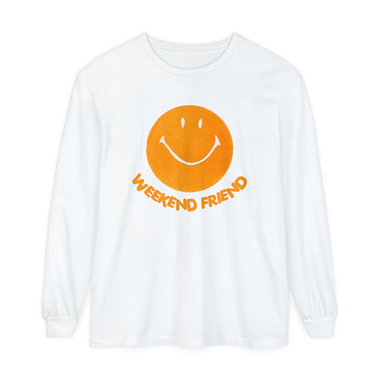 Orange WF Smiley Long Sleeve T-Shirt
