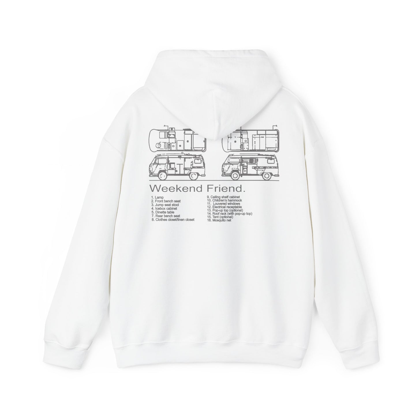 WF Smiley Face & Hippie Van Hoodie