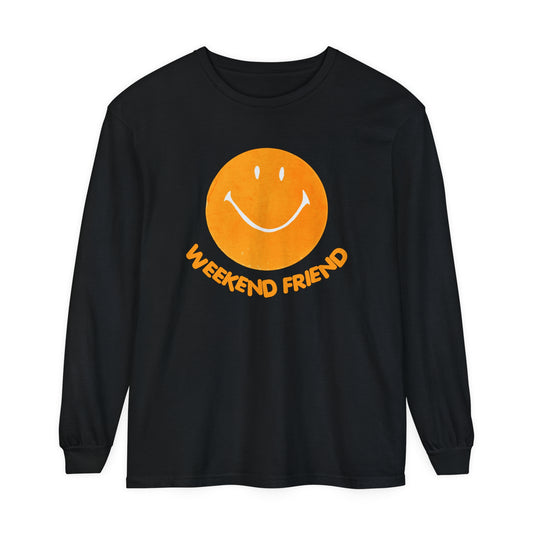 Orange WF Smiley Long Sleeve T-Shirt