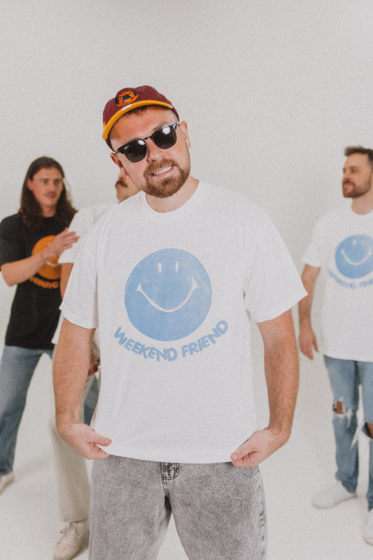 Blue WF Smiley Face T-shirt